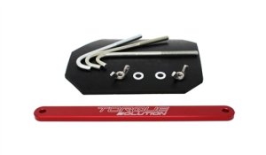Subaru WRX STI Battery Tie Down - Torque Solution - Small - Red - `04-`07